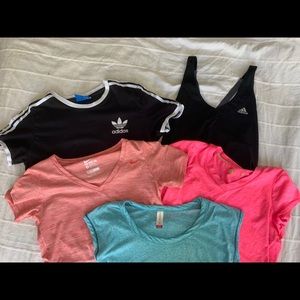 Exercise bundle 5 shirts!